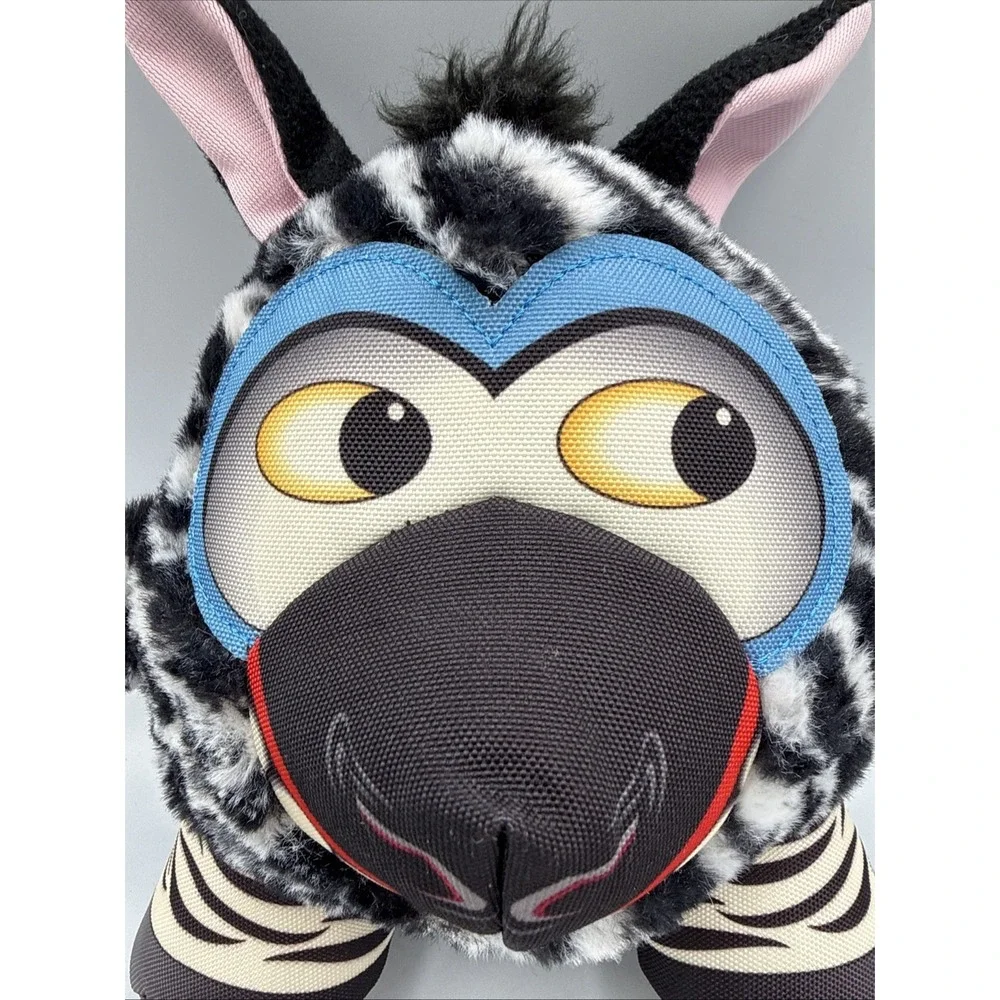 Happy Tails Safari Buddies Wag N' Woof Zebra Dog Toy Plush 9